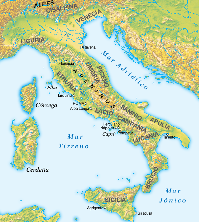 Resultado de imagen de geografia de roma e italia las montañas