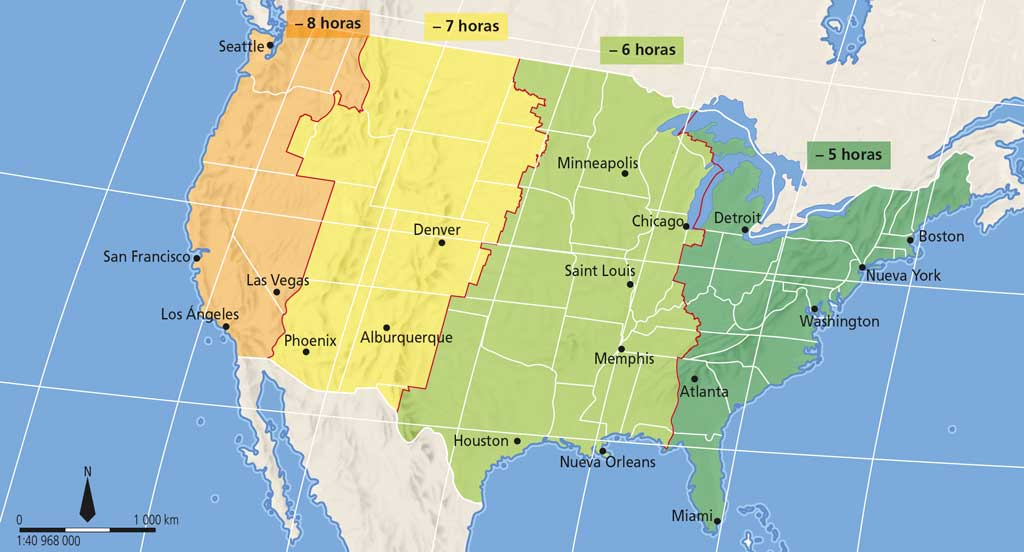 Cuantas Zonas Horarias Tiene Estados Unidos
