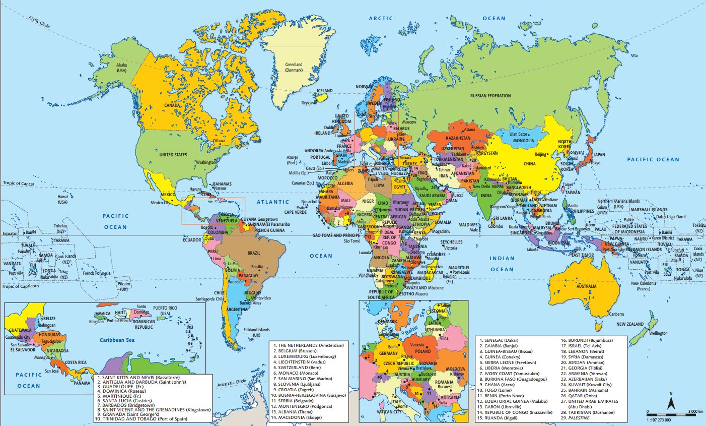 Map With Meridians And Parallels Blink Activity | Blinklearning