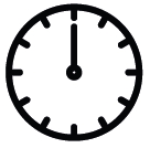 Both hands at twelve o'clock.