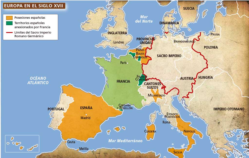 Mapa De Europa Del Siglo Xvii