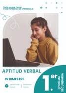 Book cover Aptitud verbal 1ro sec
