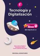 Book cover Tecnología y Digitalización 1º ESO – Proyecto STAR PLUS – Código Escuela 4.0