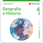 Book cover Geografía e Historia 4 (Comunidad en Red). Castilla-La Mancha