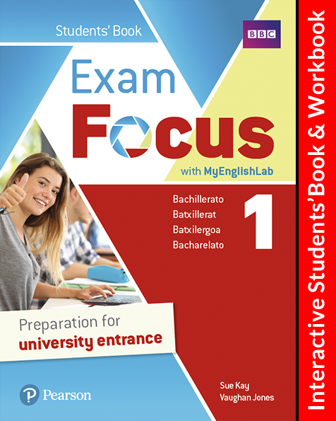 Book cover _Exam Focus 1 Digital Interactive Student's Book and Workbook Access Code