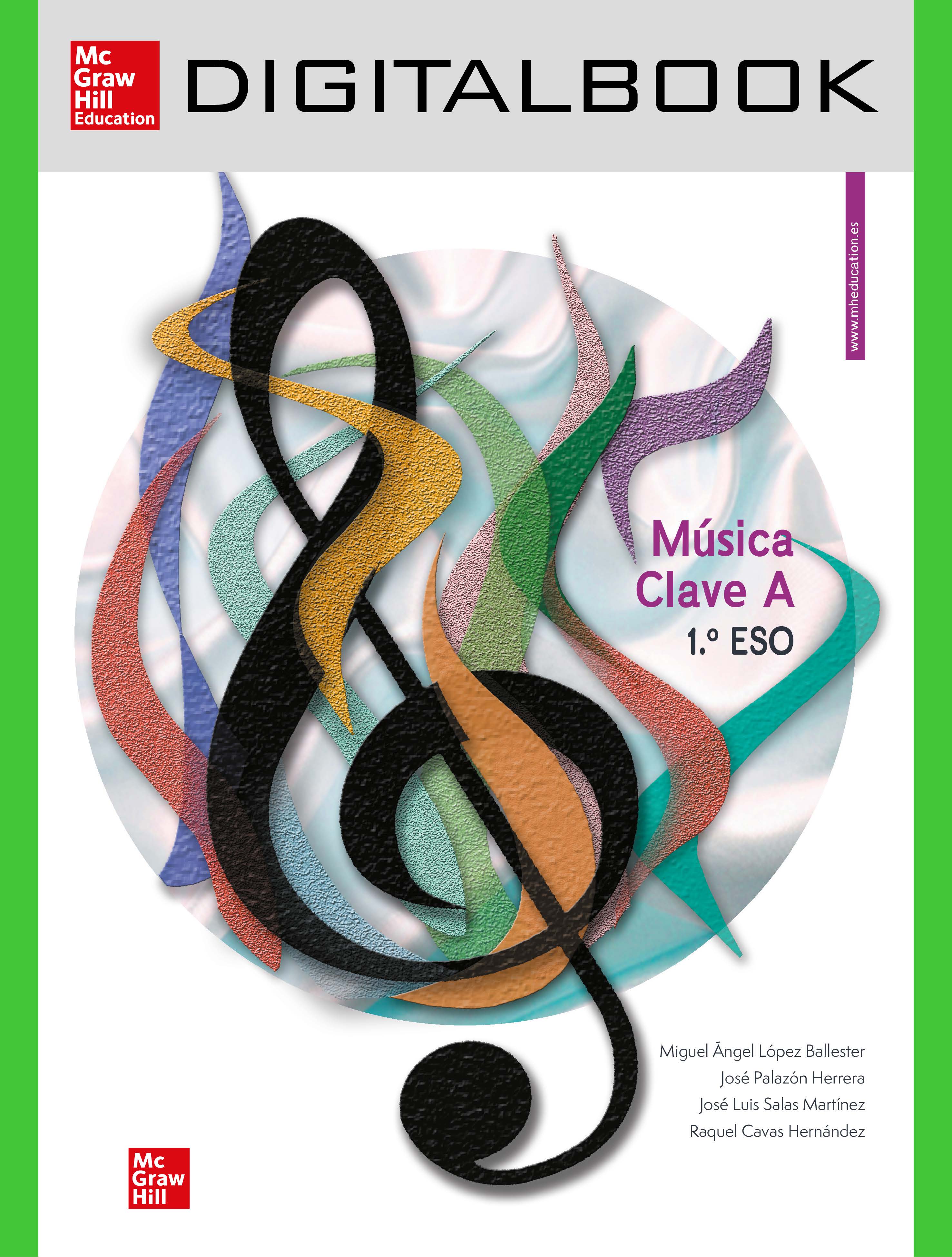 Book cover Música Clave A - 1.º  ESO