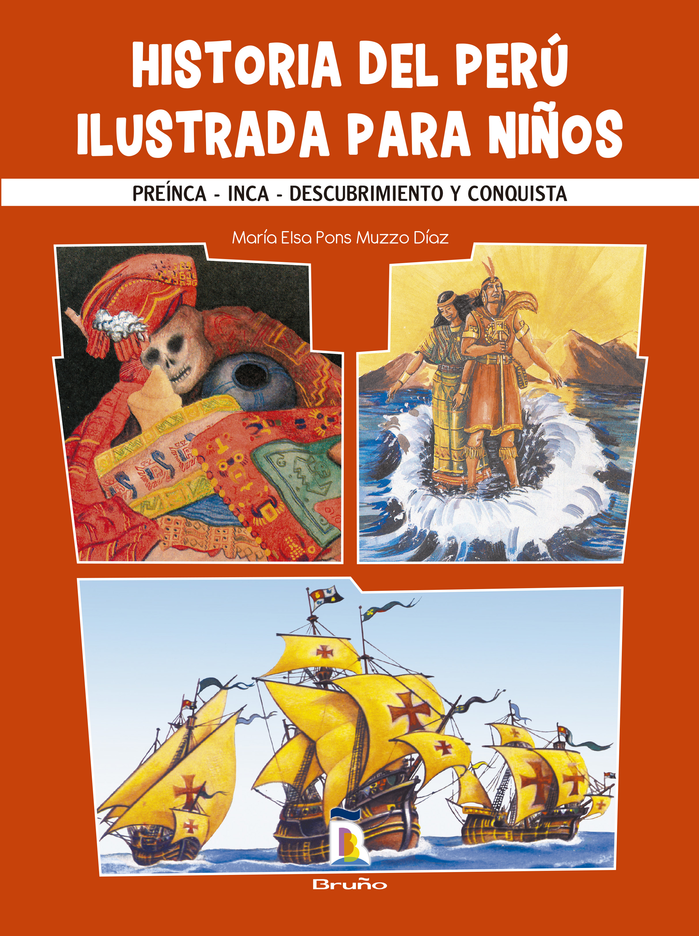 Book cover Historia del Perú ilustrada para niños