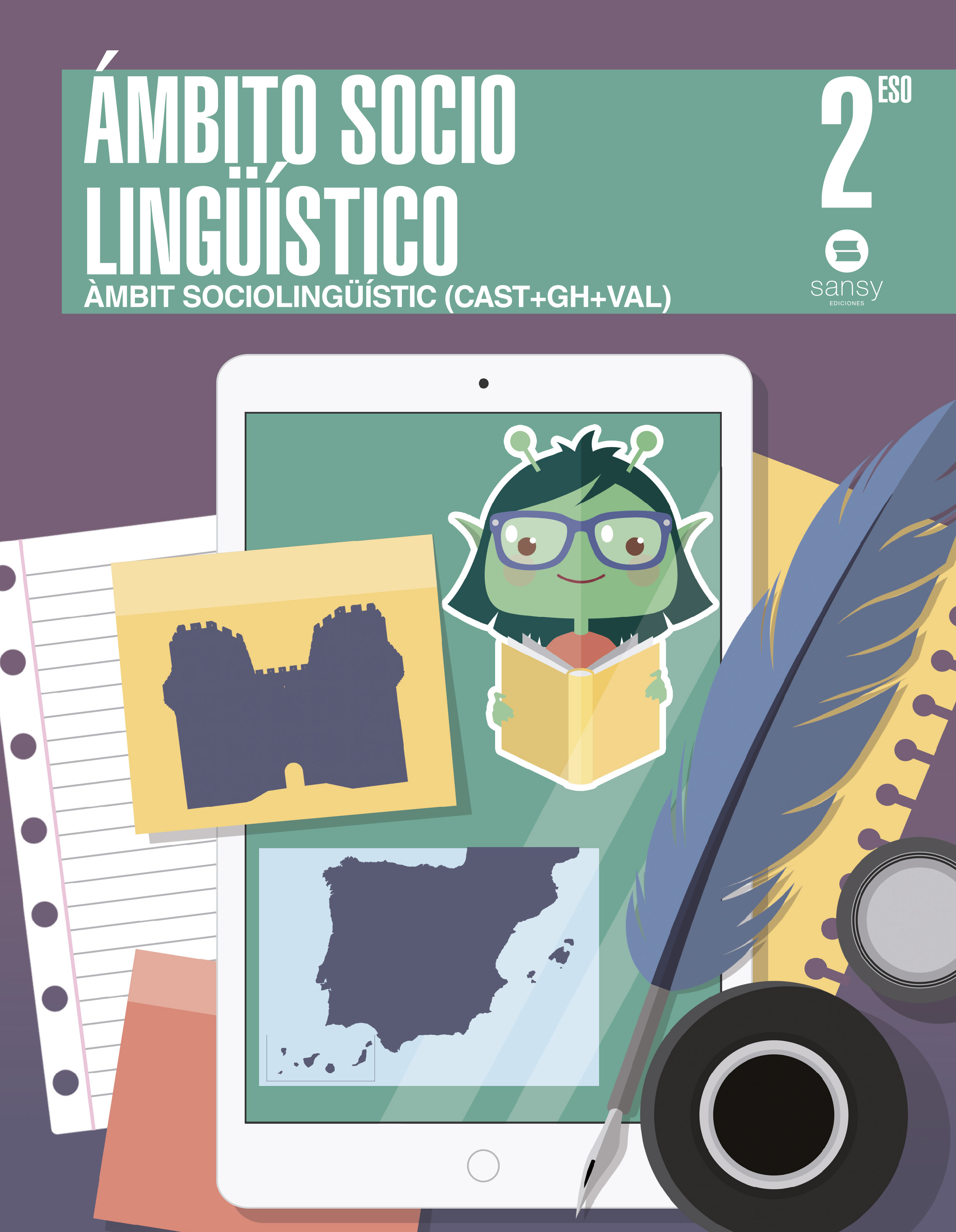 Book cover 2º ESO ÁMBITO SOCIOLINGÜÍSTICO
