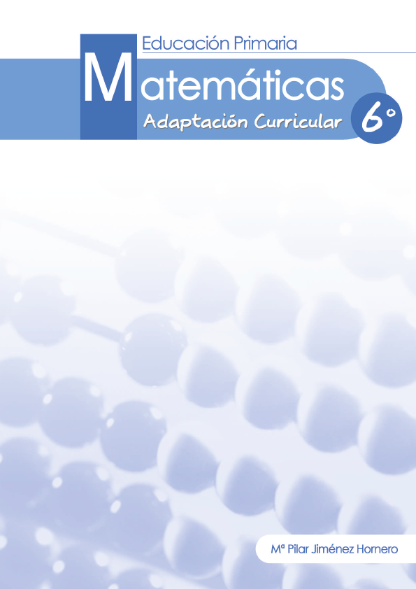 Matemáticas 6º. Educación primaria. Adaptación curricular