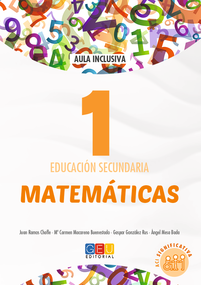Book cover Matemáticas 1. Adaptación curricular. ACI Significativa.