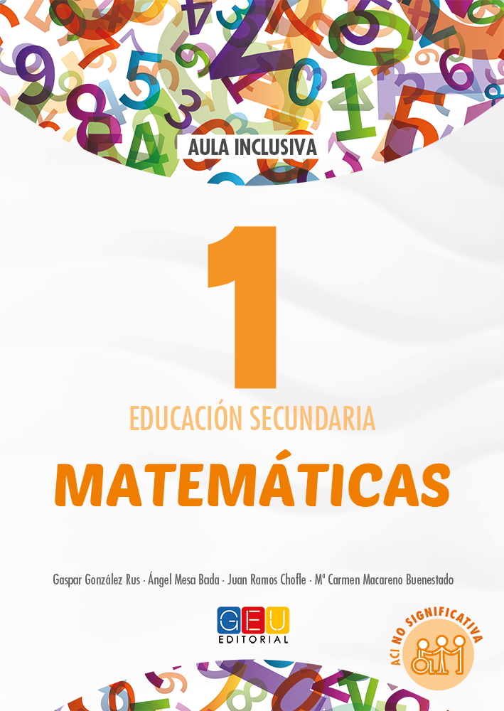 Book cover Matemáticas 1. Adaptación curricular. ACI No Significativa.