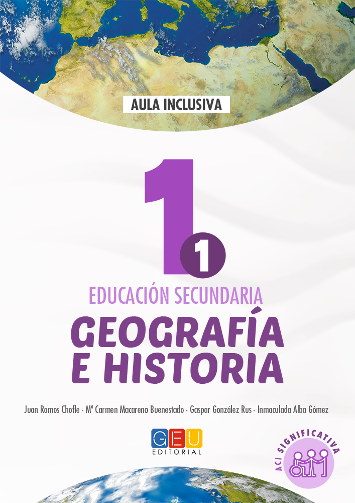 Book cover Ciencias Sociales: Geografía e historia 1. Adaptación curricular. ACI Significativa.