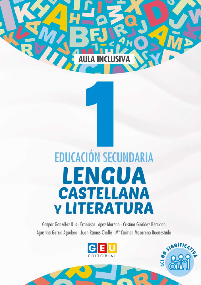 Book cover Lengua Castellana y Literatura 1. Adaptación curricular. ACI No Significativa.