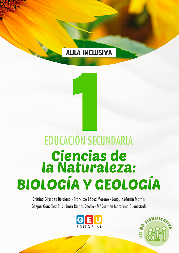 Book cover Ciencias de la Naturaleza: Biología y Geología 1. Adaptación curricular.