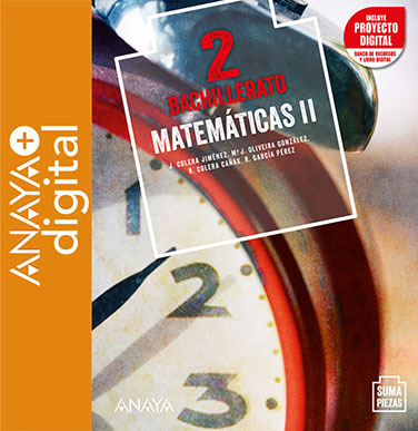 Portada del Libro Matemáticas II. Bachillerato. Anaya + Digital.