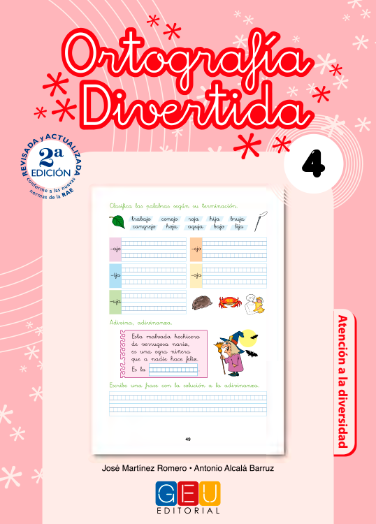 Book cover Ortografía Divertida 4