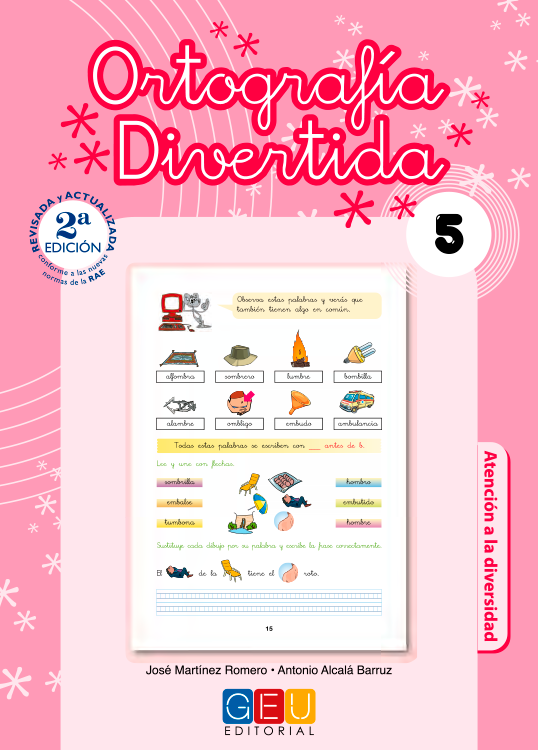 Book cover Ortografía Divertida 5