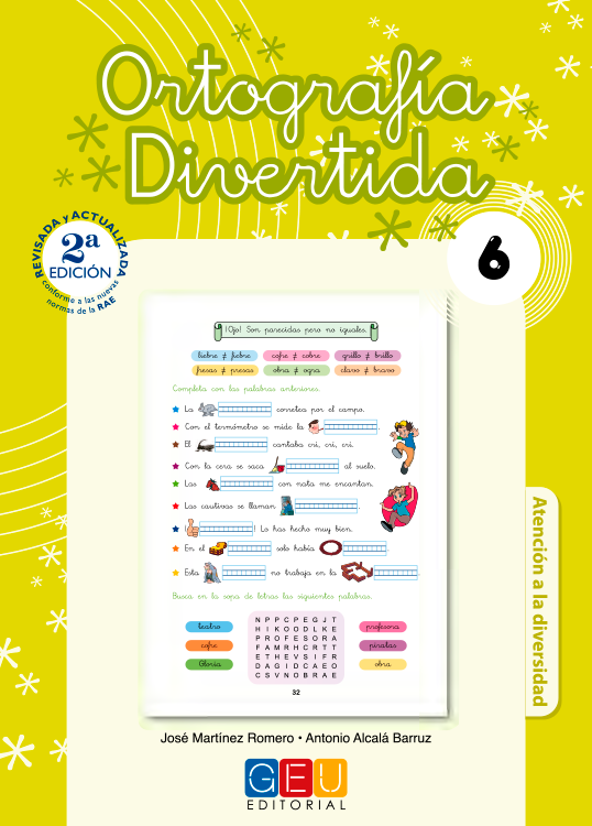 Book cover Ortografía Divertida 6