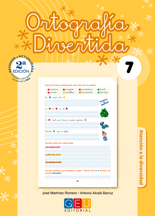 Book cover Ortografía Divertida 7