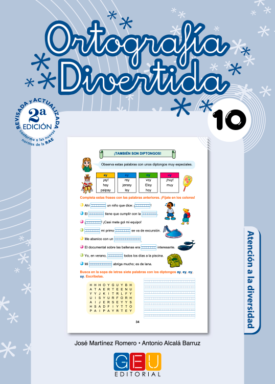 Book cover Ortografía Divertida 10