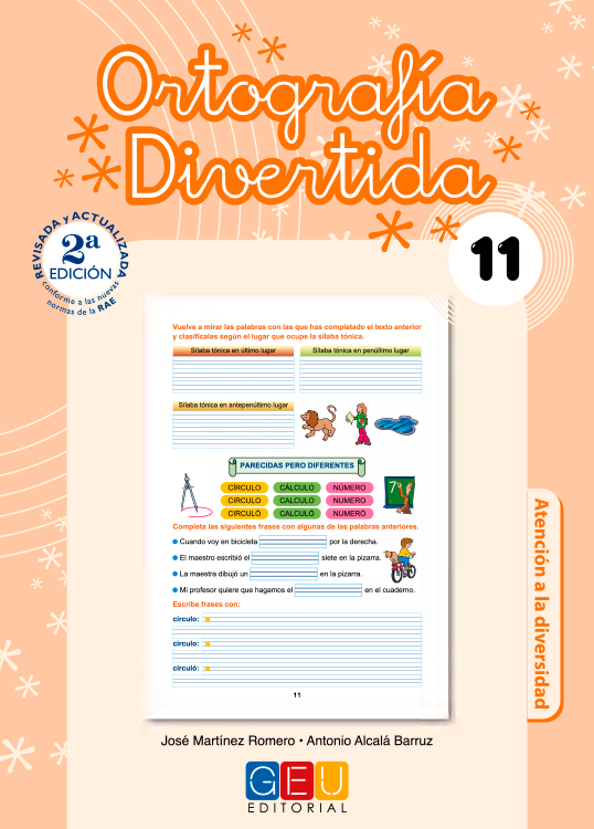 Book cover Ortografía Divertida 11