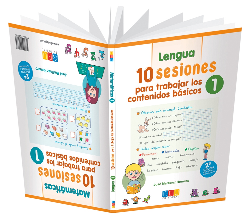 Book cover 10 SESIONES PARA TRABAJAR LOS CONTENIDOS BÁSICOS 1