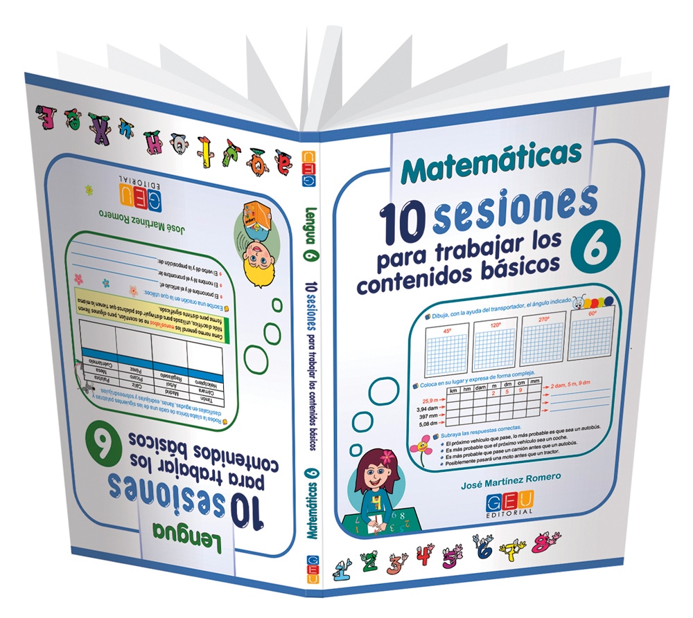 Book cover 10 SESIONES PARA TRABAJAR LOS CONTENIDOS BÁSICOS 6