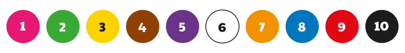 numbers and colours artwork