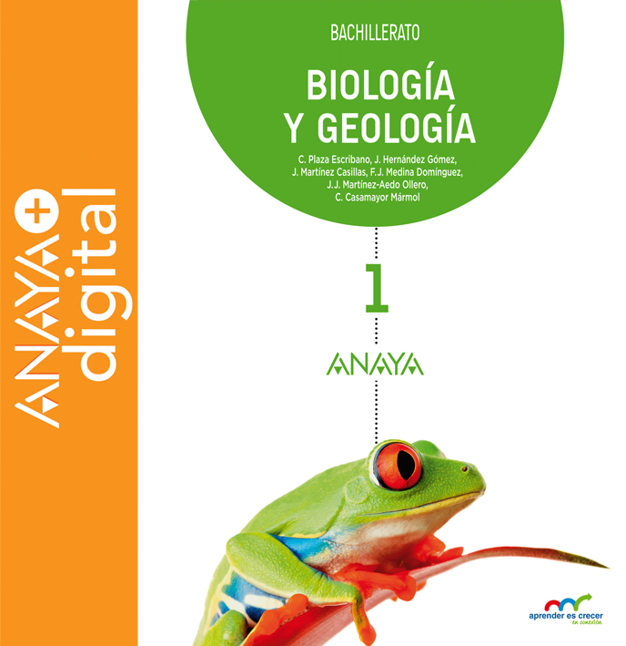 Portada del Libro Biología y Geología 1. Bachillerato. Anaya + Digital