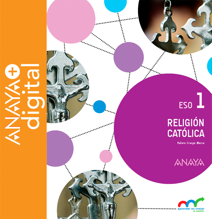Portada del Libro Religión Católica 1. ESO. Anaya + Digital