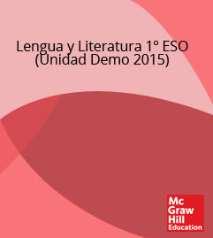 Book cover Lengua y literatura 1º ESO (Unidad Demo 2015)