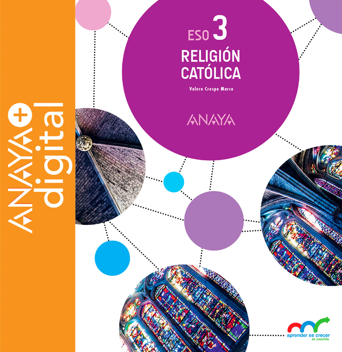 Portada del Libro Religión Católica 3. ESO. Anaya + Digital