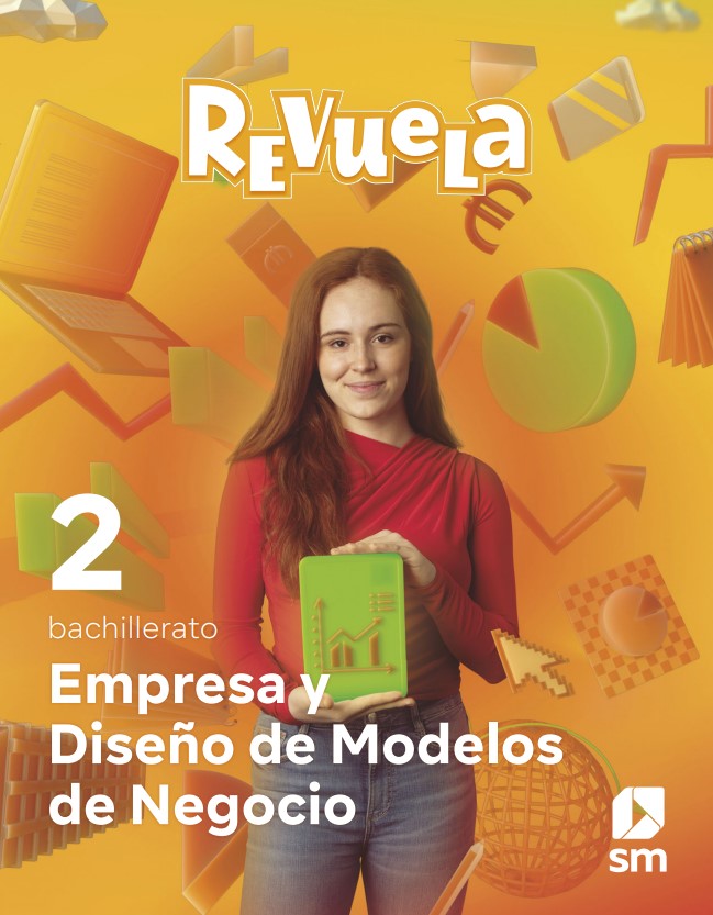 Book cover Empresa y Diseño de Modelos de Negocio 2º Bachillerato. Revuela