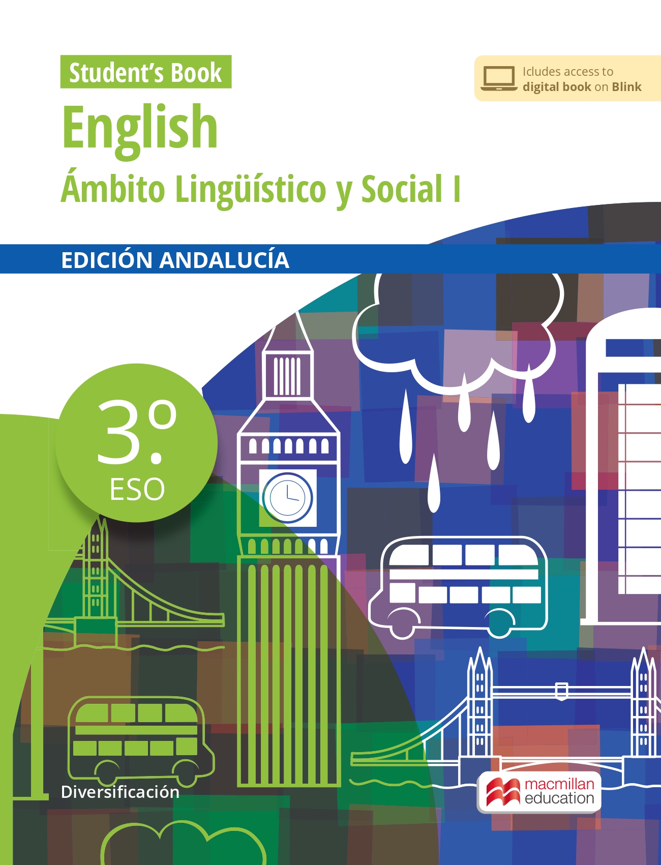 Book cover Inglés Diversificación 3º ESO Andalucía SB 2024