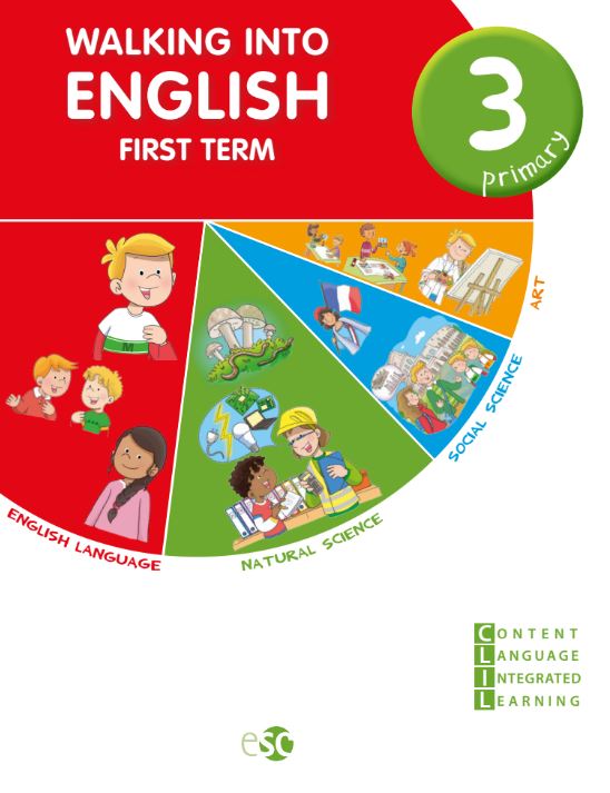 Book cover Walking Into English 3º Primary 2034