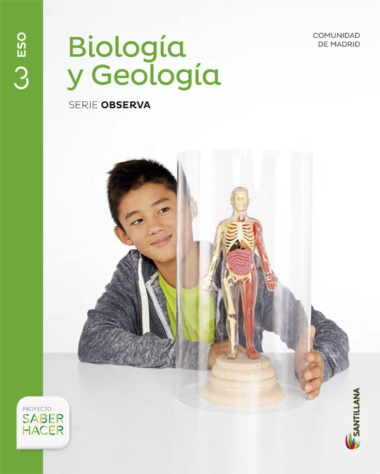Book cover Biología y Geología 3º ESO Comunidad de Madrid Saber Hacer