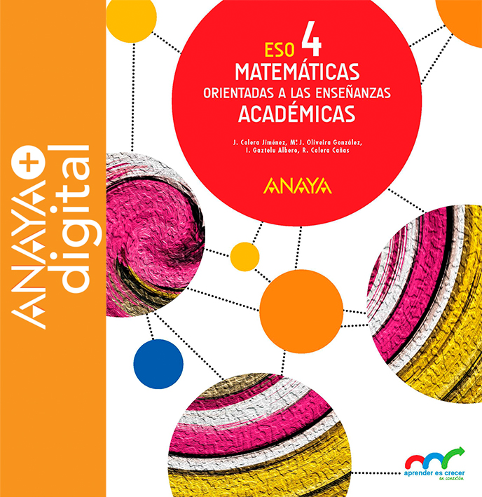 Matemáticas orientadas a las Enseñanzas Académicas 4. ESO. Anaya + digital
