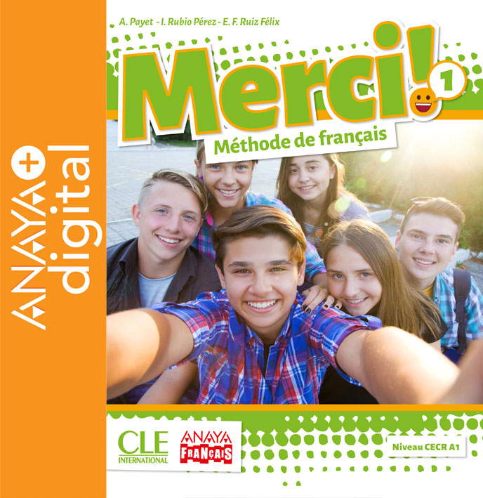 Couverture du livre Merci! Méthode de français 1. ESO. Anaya + digital