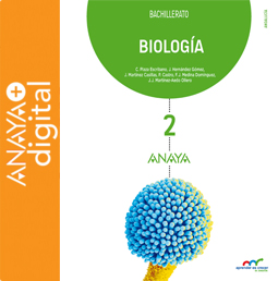 Portada del Libro Biología 2. Bachillerato. Anaya + digital
