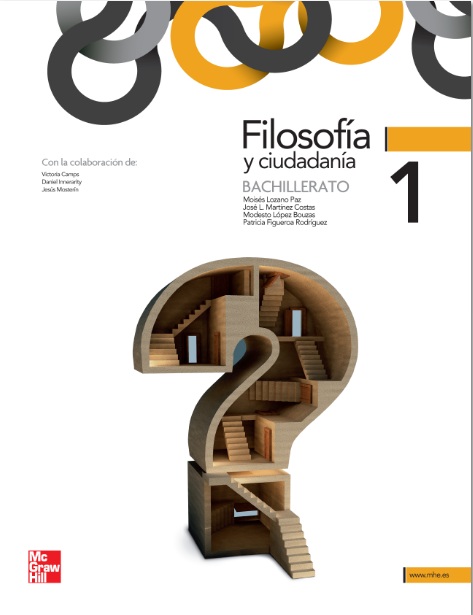 Book cover Filosofía y Ciudadanía 1º Bach