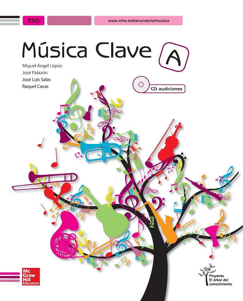 Book cover Música Clave A 1º ESO